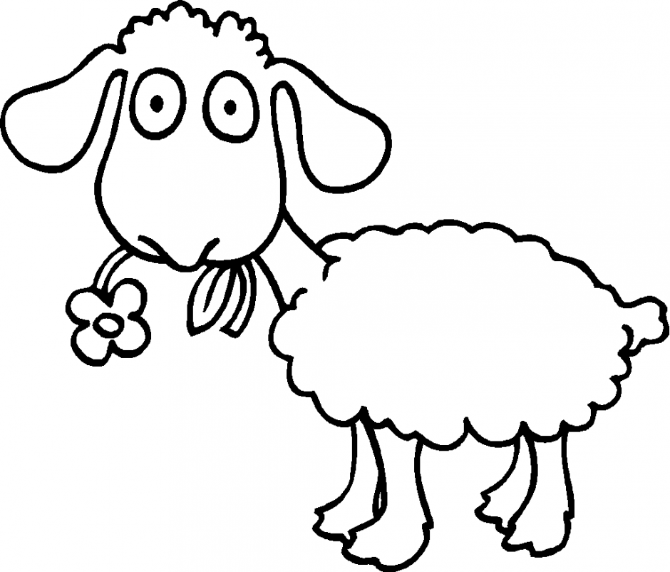 Sheep Line Drawing ClipArt Best 252596 Sheep Coloring Pages