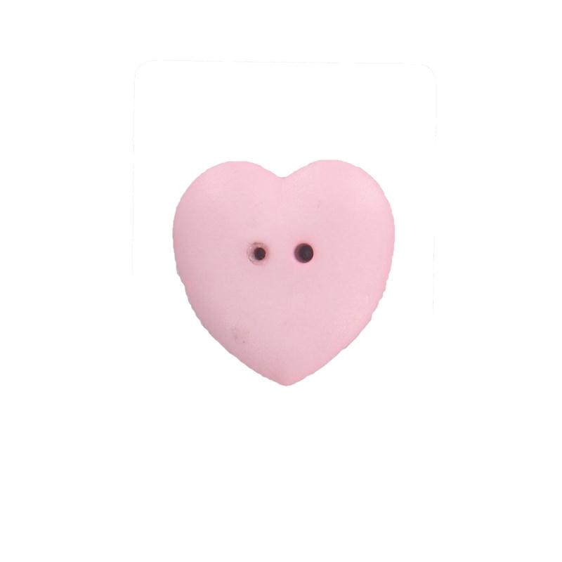 Dill Large Heart Button Pink 23Mm | Hobbycraft