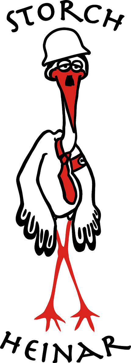 Stork With Moustache Battles Humorless Neo-Nazis - Around the ...