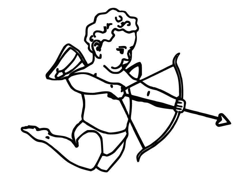 Coloring page Cupid - img 9824.