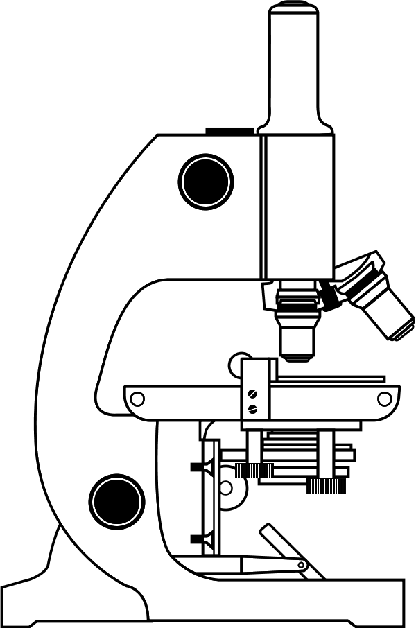 microscope - vector Clip Art