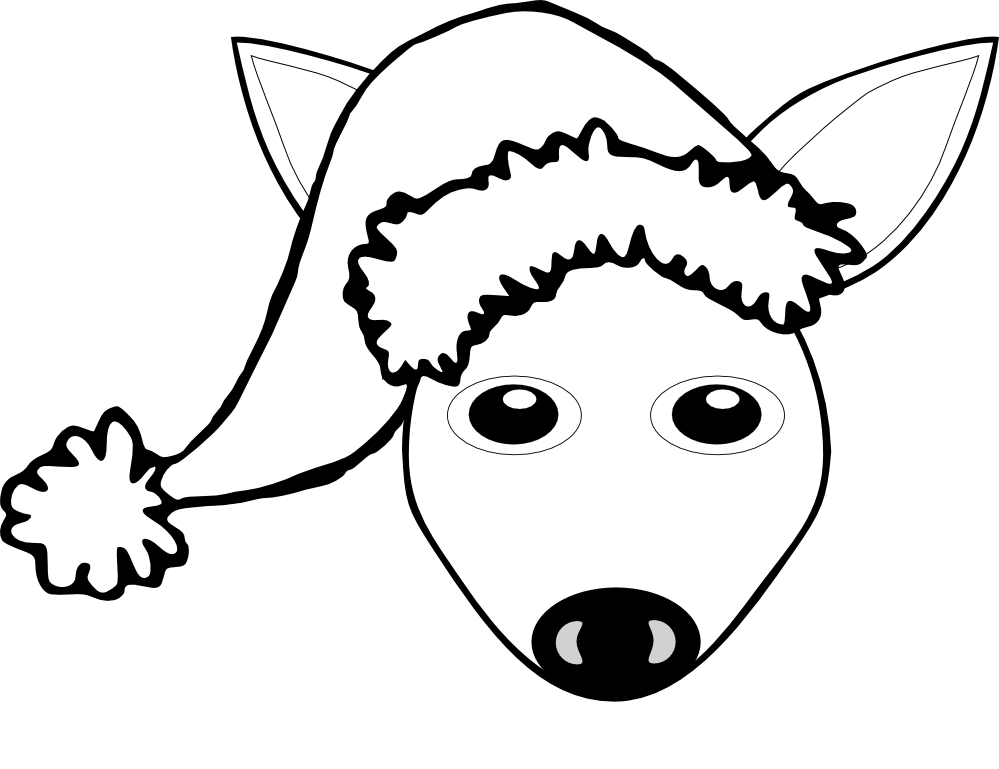 Fawn Clipart Black And White