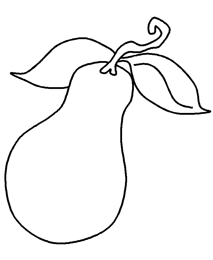 Free Pear Coloring Pictures | Coloring Pages