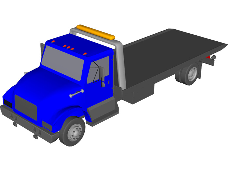 Wrecker Flatbed 3D Model Download | 3D CAD Browser