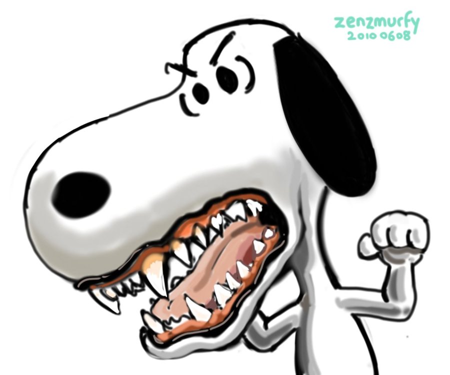 Angry Snoopy by zenzmurfy on deviantART
