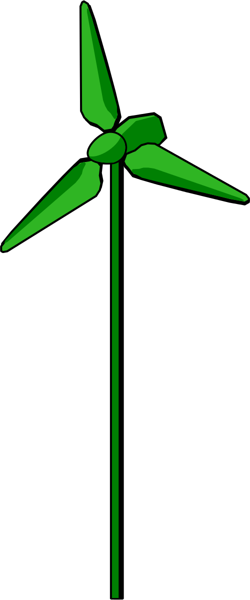 Wind Turbine Green Clipart by energie_positive : Green Cliparts ...