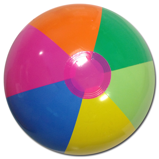 Largest Selection of Beach Balls - 16-Inch Rainbow Beach Balls