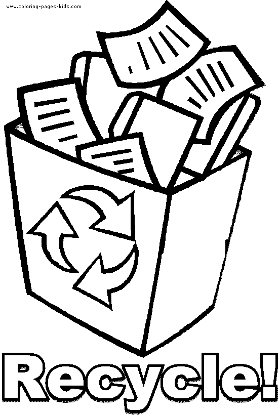 Recycle | Kids Coloring Pages | Pinterest