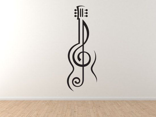 Music Note#2- Guitar Treble Clef Symbol Artist School Musical Wall ...