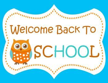Welcome Back to School! Wise Little Owl Door Sign for welcoming ...