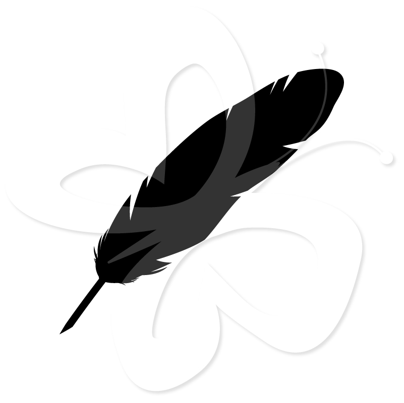 Feather Clip Art - Silhouette - Creative Clipart Collection
