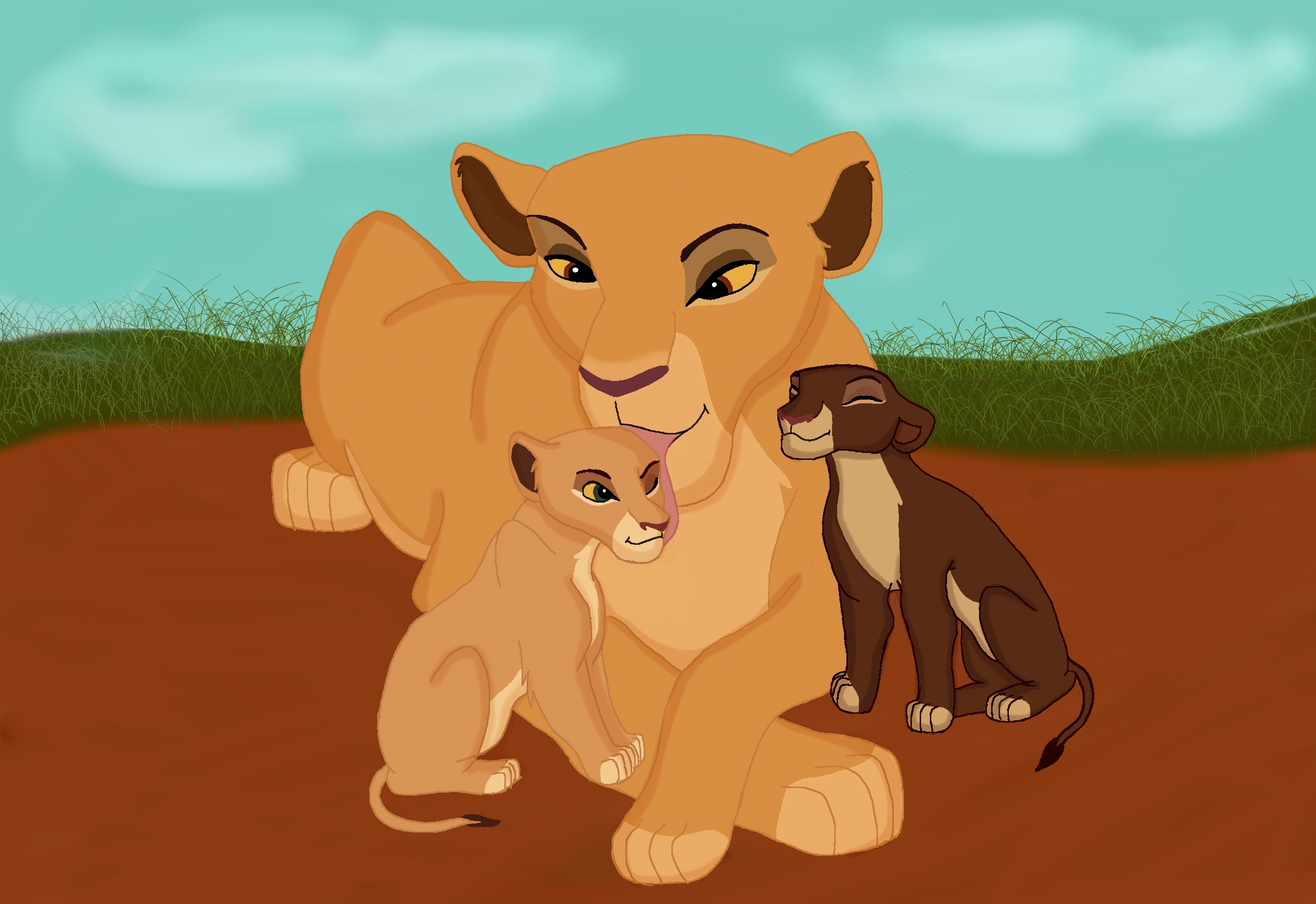 Kiara and cubs « lionheart's Album — Fan Art Albums of My Lion King