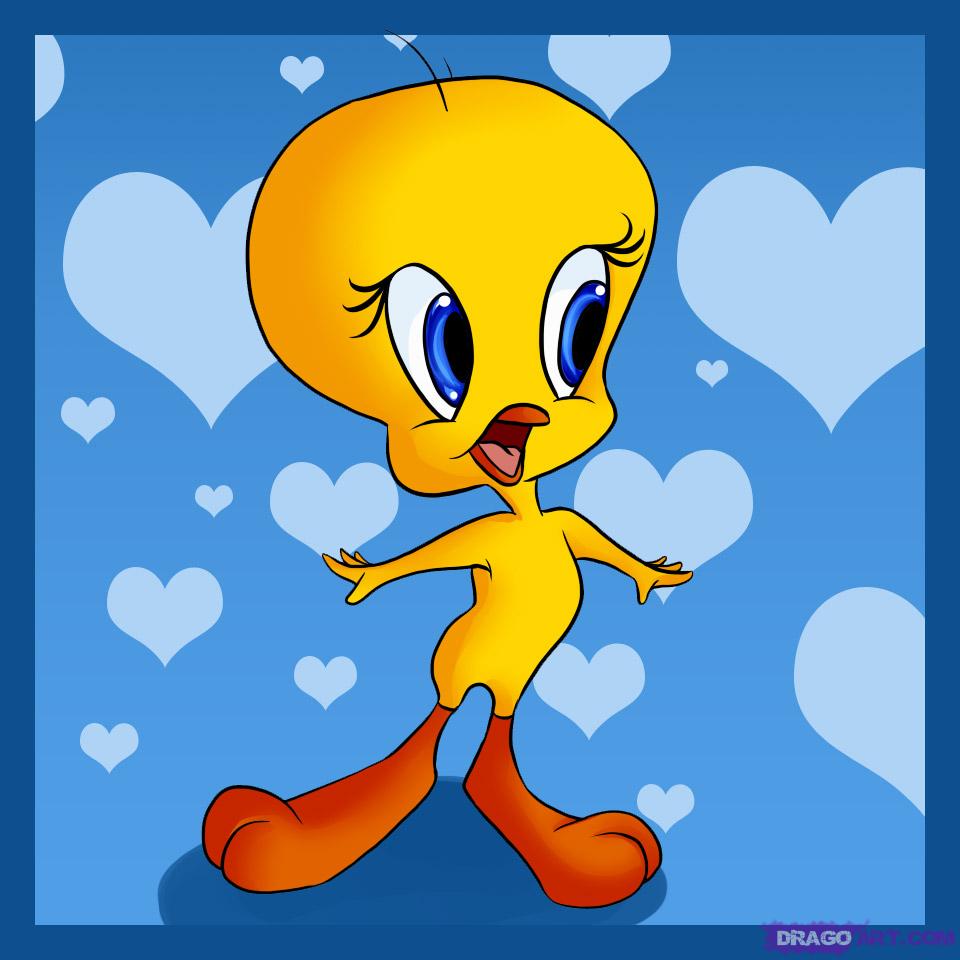 How to Draw Tweety, Step by Step, Cartoons, Cartoons, Draw Cartoon ...