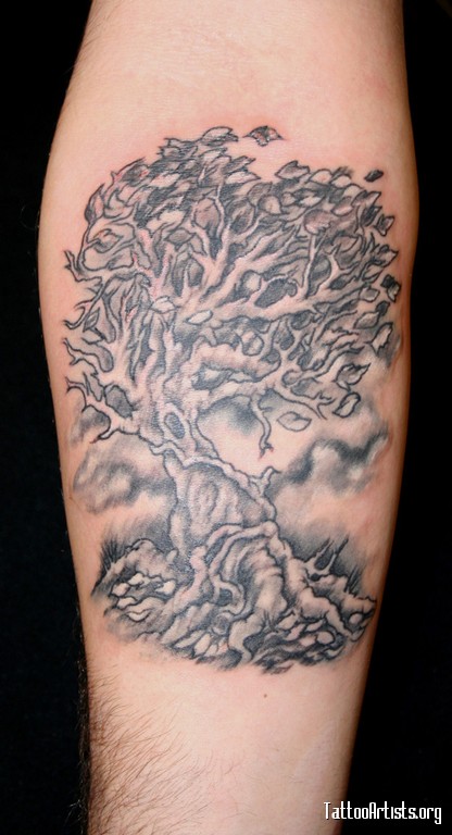 Big weather and black tree tattoo | Tattoomagz.com › Tattoo ...