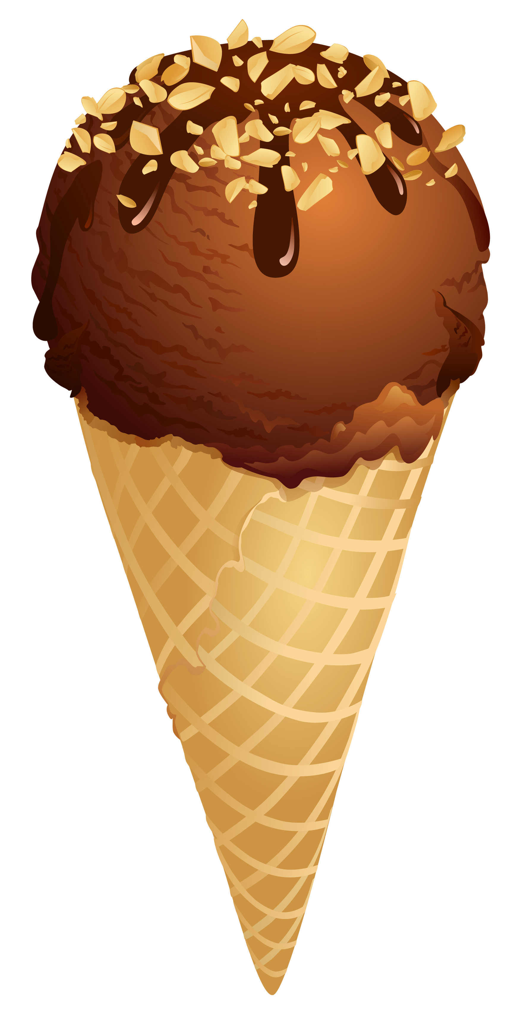 Chocolate Ice Cream Cone Clip Art - Gallery