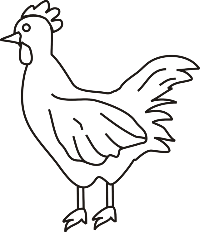 Chicken Coloring Pages Printable, Cute Chicken coloring pages ...