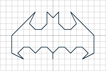 Feather Stitching: Batman outline - free to use