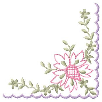 Embellishments Embroidery Design: Corner Border Design from Gunold