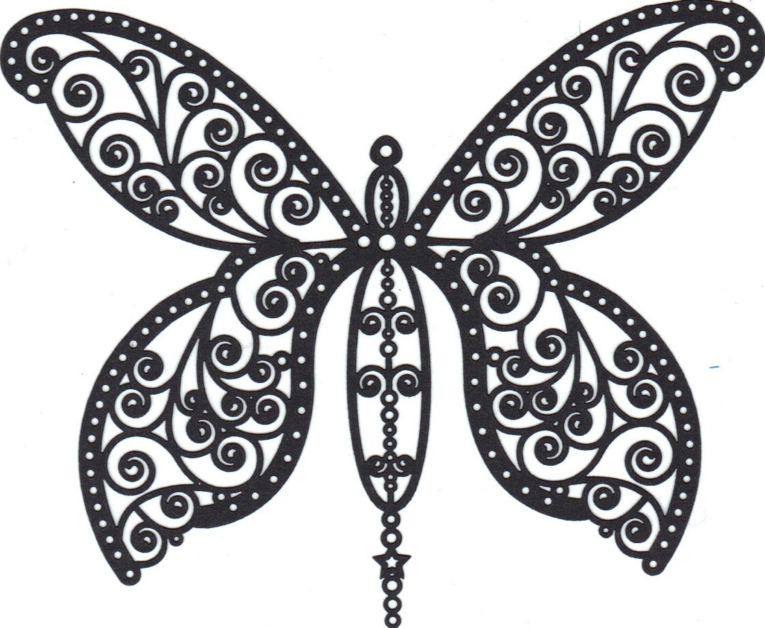 Large Black Butterfly Laser Cutout Pk of 10 - Large Butterfly ...