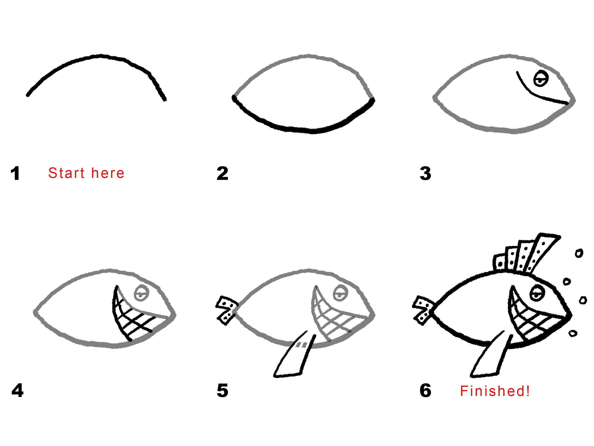 Fish #4 Earl of Smiley | Draw with Rich
