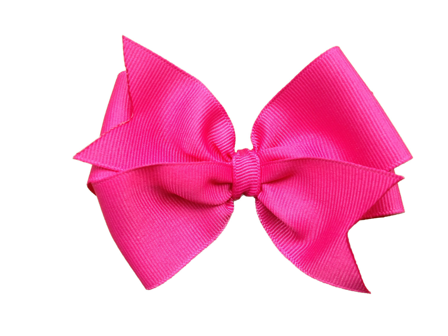 4 inch hot pink hair bow hot pink bow by BrownEyedBowtique