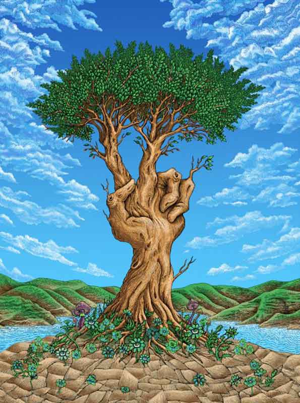 Peace Tree, Art Print” — A Slikscreen Print by EMEK at Goodfoot ...