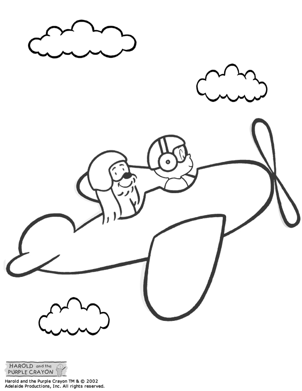 Airplane Drawings For Kids - AZ Coloring Pages