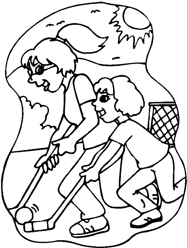playing field Colouring Pages