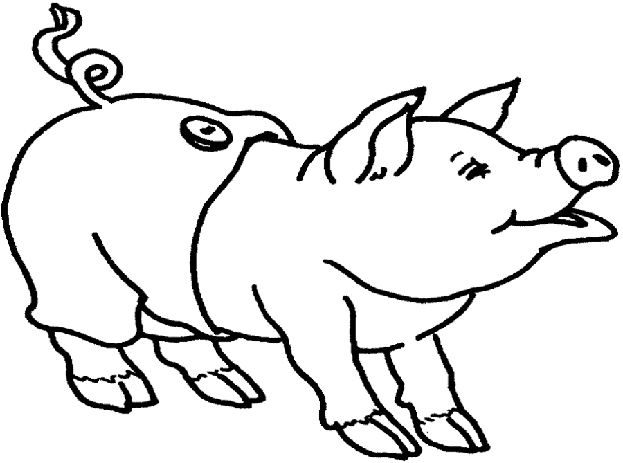 Pig Wear Pants Coloring Pages - Pig Coloring Pages : Coloring ...