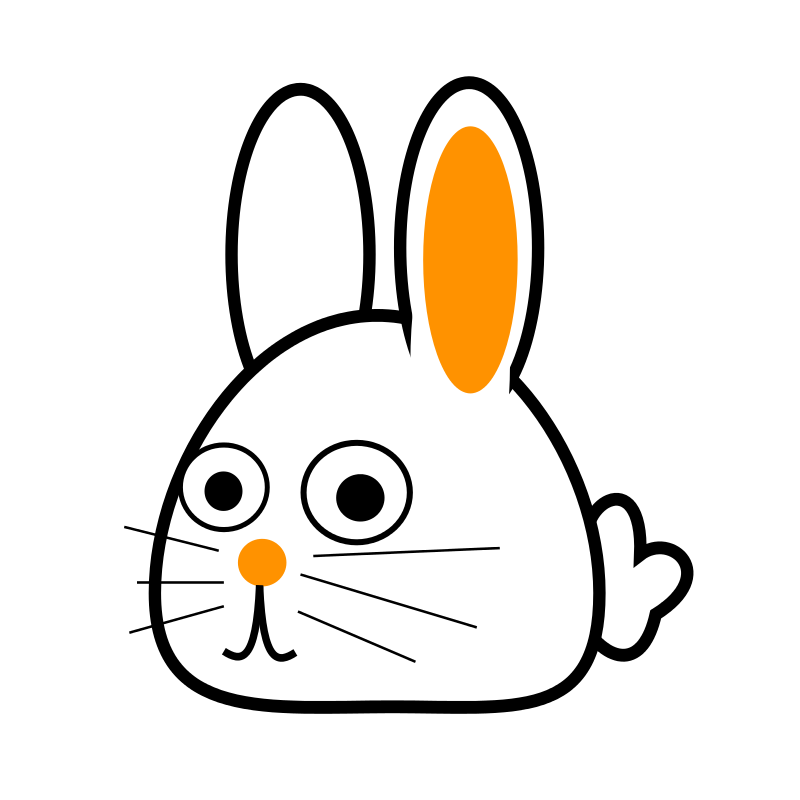 Spring Bunny 1 - Free Cute Clip Art - BCDownload.
