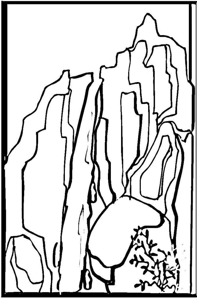 Beautiful Rocky Mountains Coloring Page Hd | ViolasGallery.