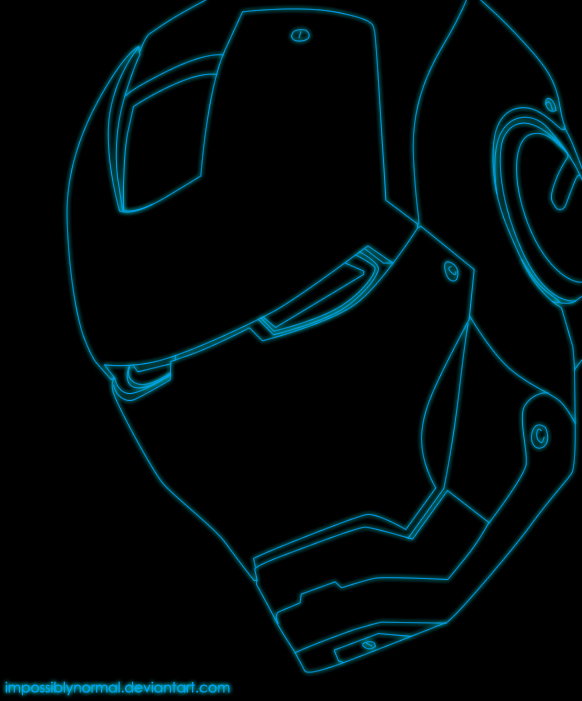 Iron Man Outline by impossiblynormal on deviantART