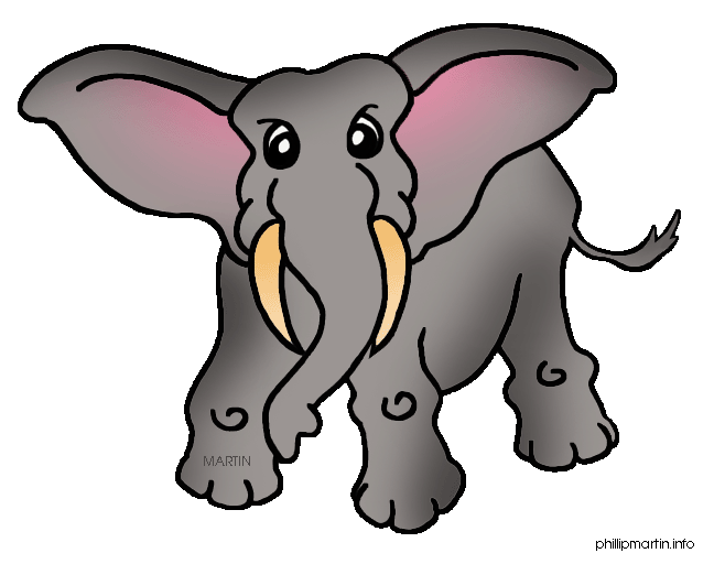 Free Animals Clip Art by Phillip Martin, Elephant