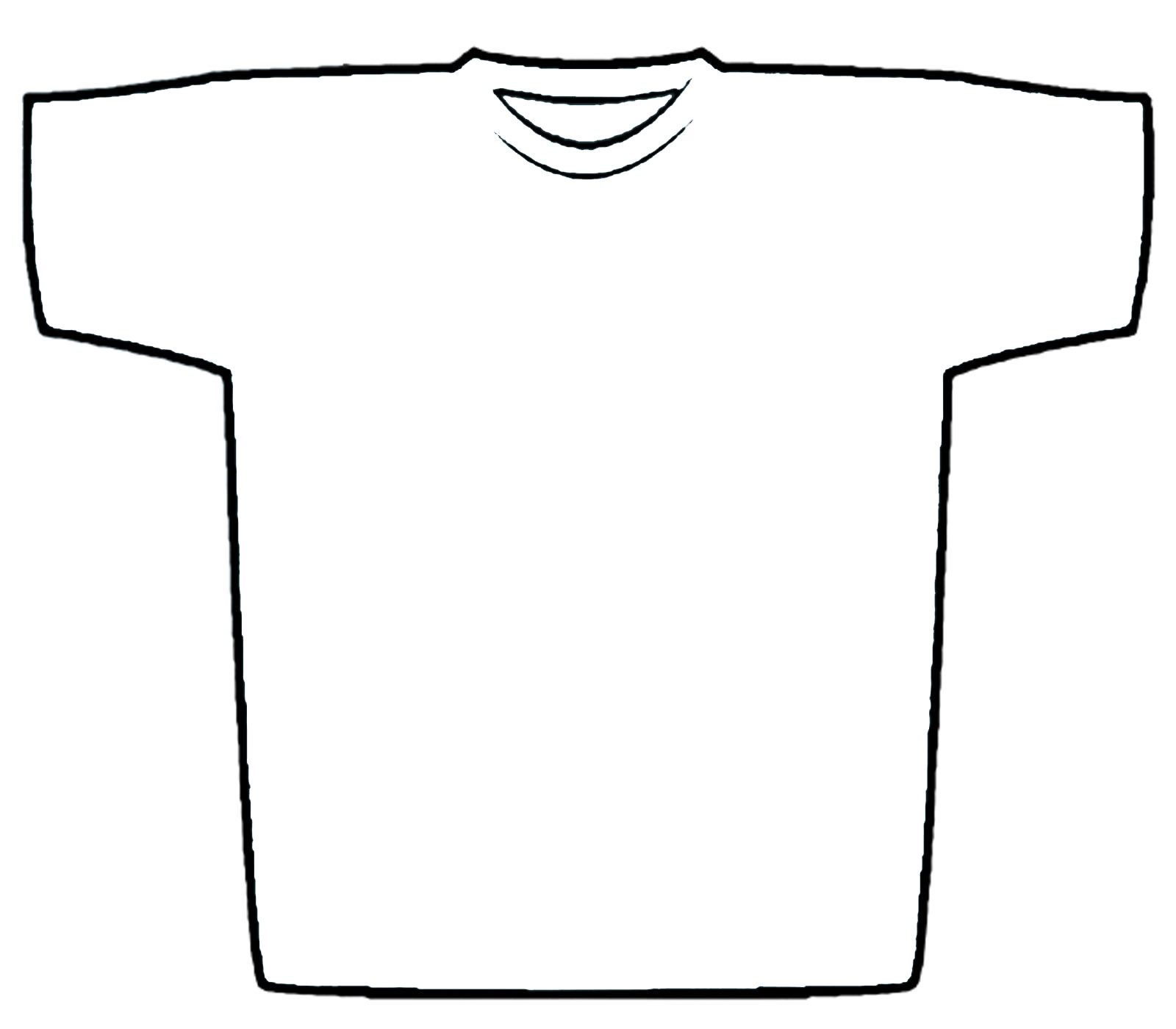 Clipart T-shirt Outline - ClipArt Best