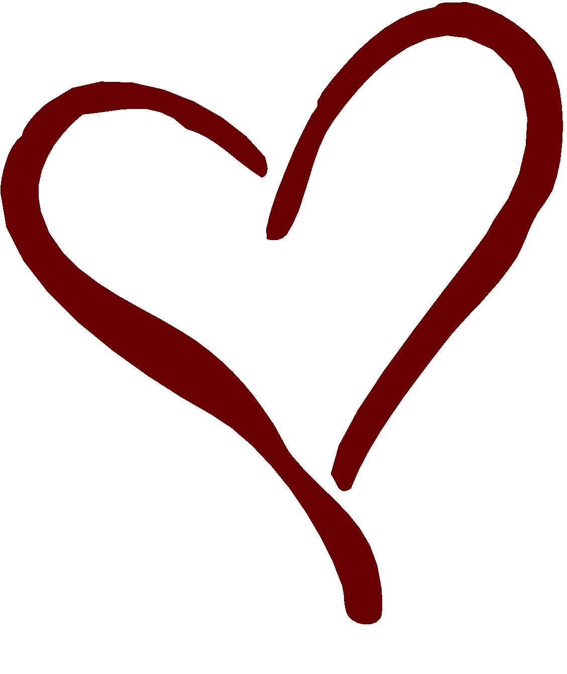 Images For > Clipart Heart Outline