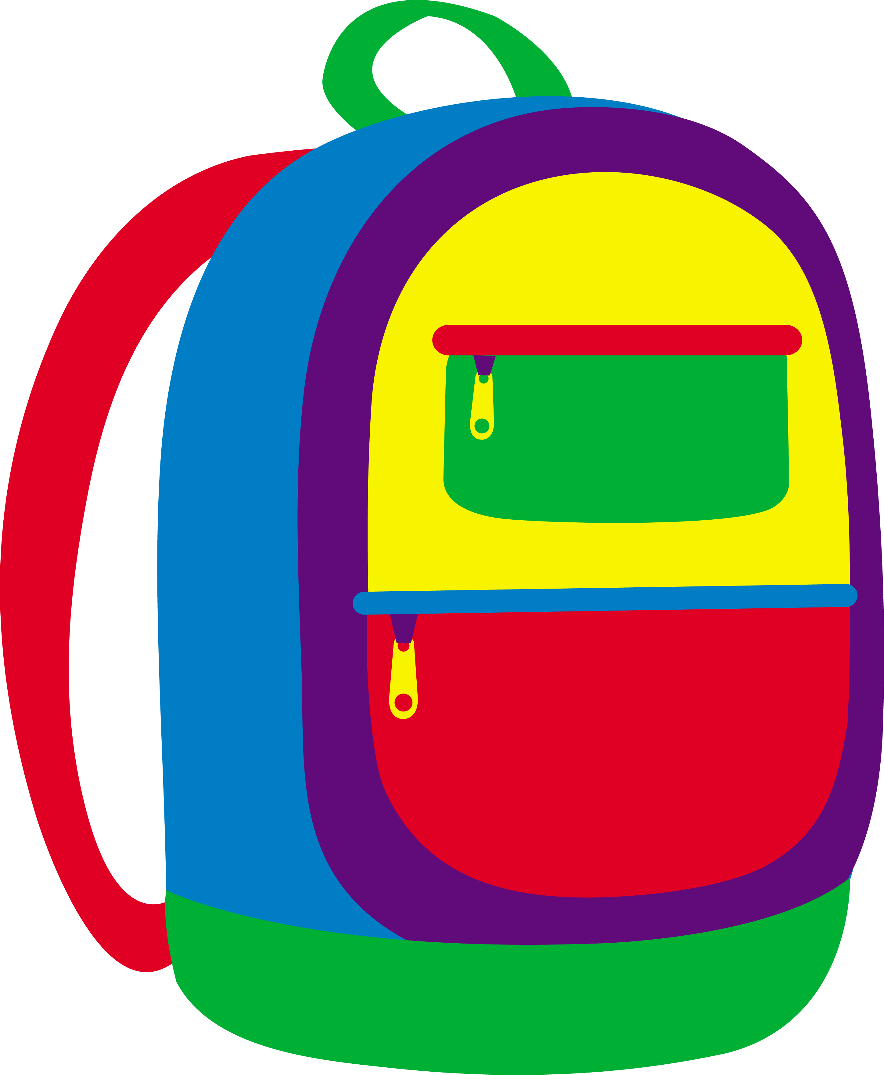 Colorful Childrens School Backpack - Free Clip Art