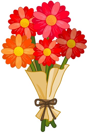 Free Clipart Flower Bouquet
