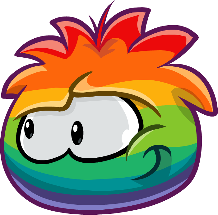 Rainbow Puffle - Club Penguin Wiki - The free, editable ...