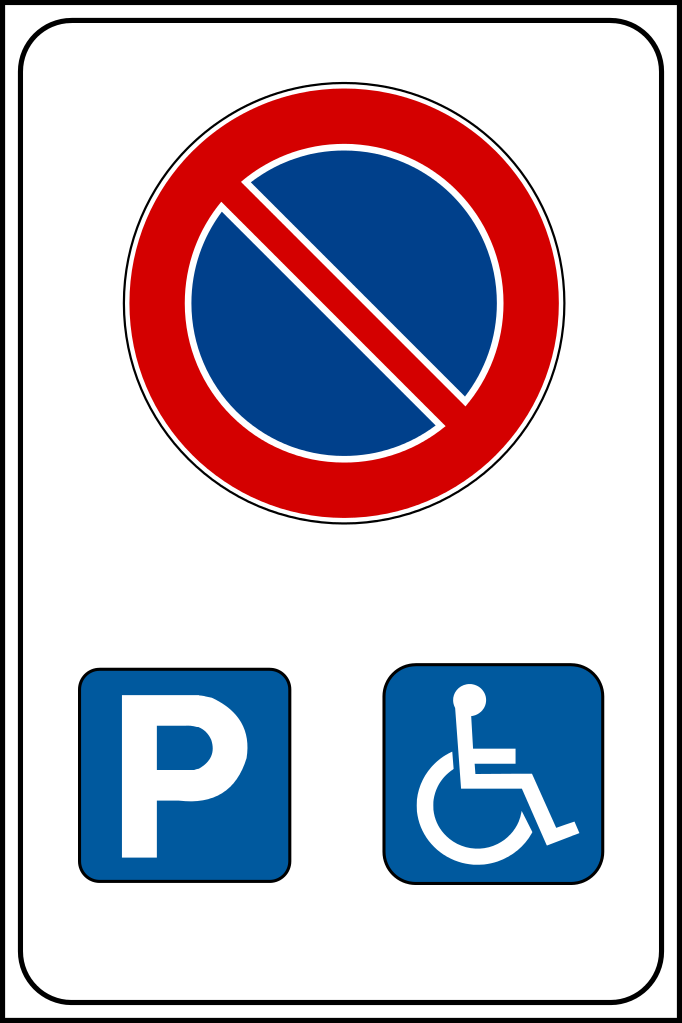 File:Italian traffic signs - parcheggio riservato ai disabili ...