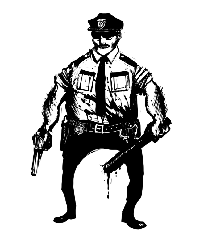 Zombie Game: Policeman by genesischant on deviantART