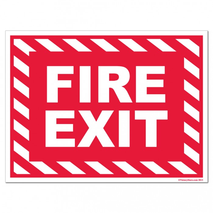 free clipart fire exit - photo #12
