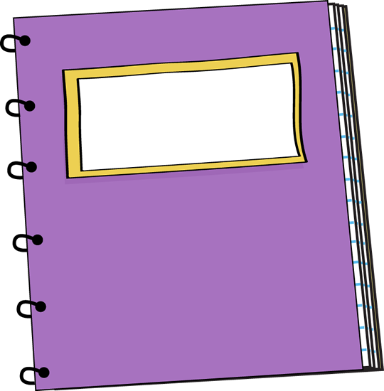 Purple Spiral Notebook Clip Art - Purple Spiral Notebook Vector Image