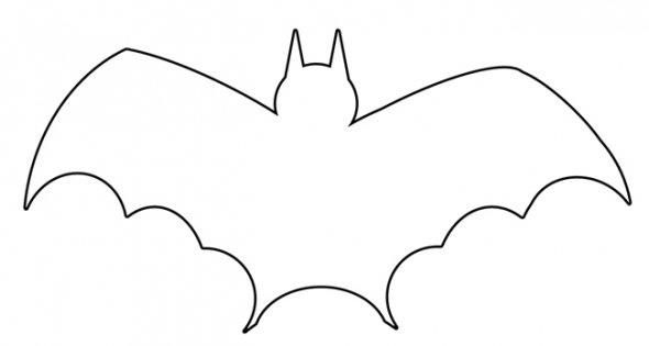 Bat Clipart Outline - Gallery