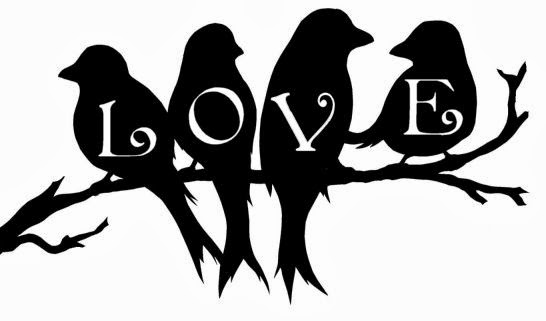 The Free SVG Blog: Love Birds on a branch Free SVG download for ...