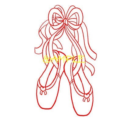 Ballet Slippers Decal Wall Mirror Car Art Girls by Coins4Sale