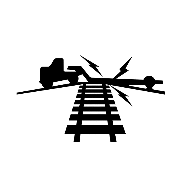 Low Ground Clearance Highway-Rail Grade Crossing, Silhouette ...