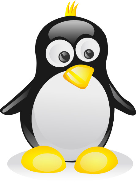 Tux Penguin 3 clip art - vector clip art online, royalty free ...