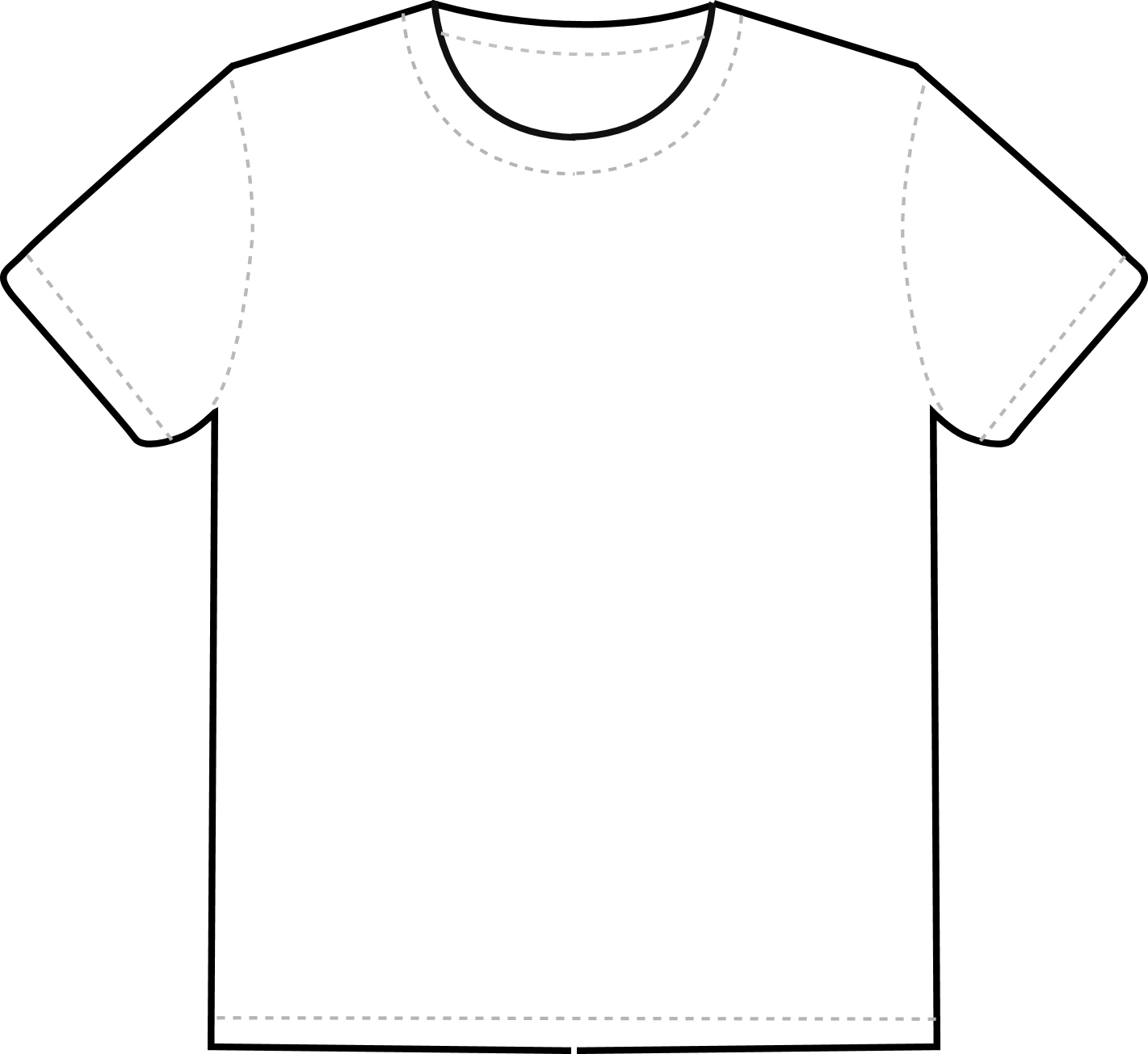 Printable T shirt Template Cliparts co