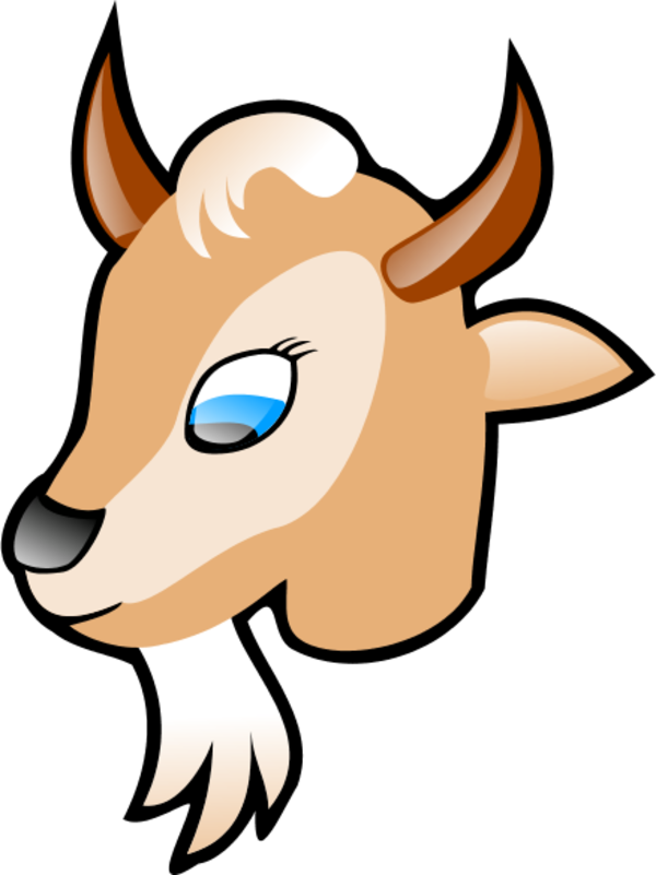 Goat head - vector Clip Art