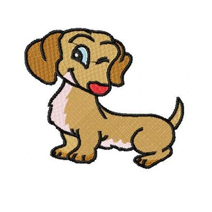 Dachshund - $20.00 : SharSations Embroidery, Your Embroidery ...